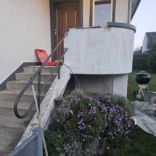 Beton trappe før