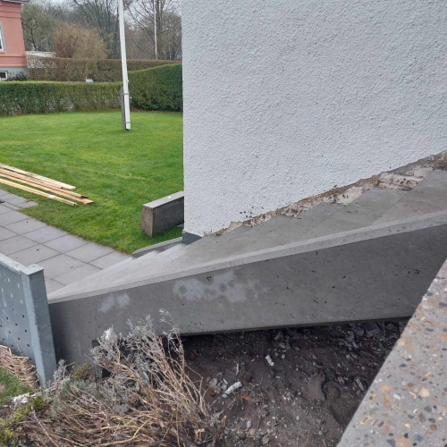 beton trappe efter