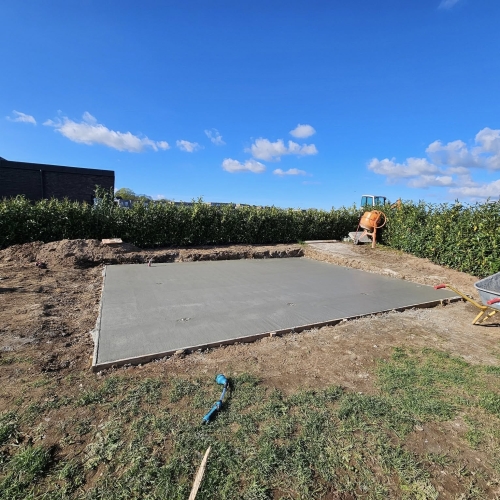 Støbning af fundament