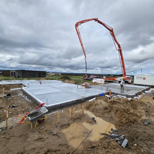 Støbning af fundament