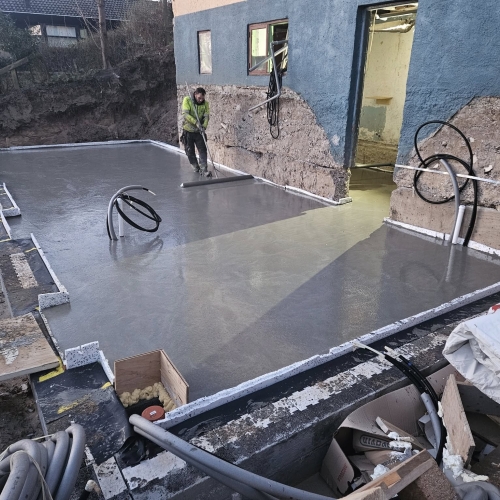 Støbning af fundament