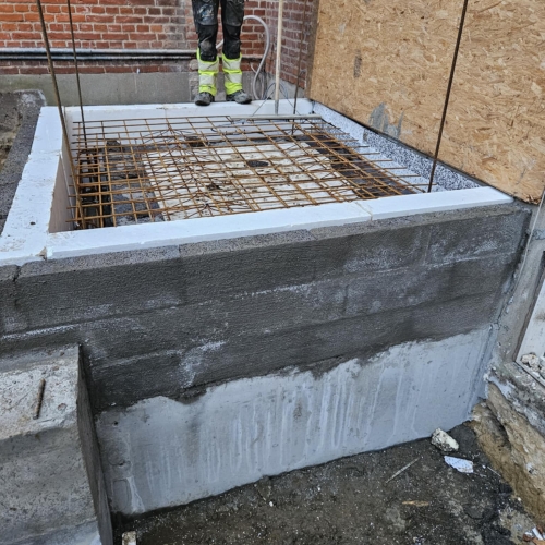 Støbning af fundament