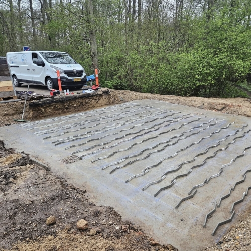 Støbning af fundament