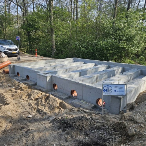 Støbning af fundament