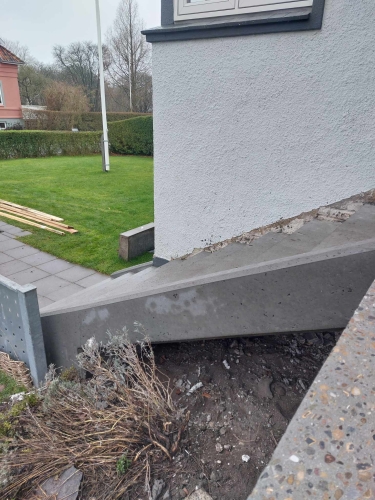 beton trappe efter