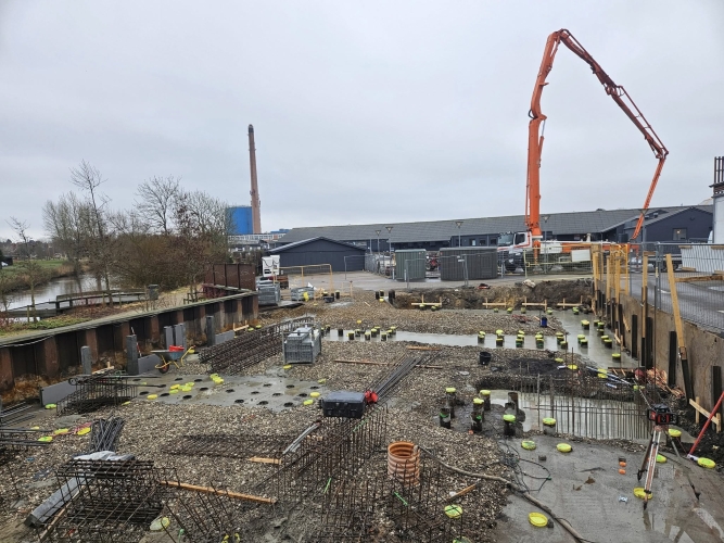 Støbning af fundament