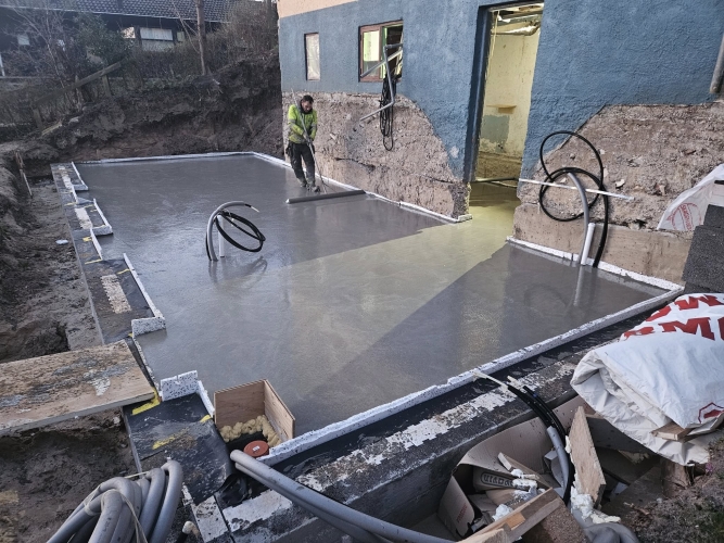 Støbning af fundament