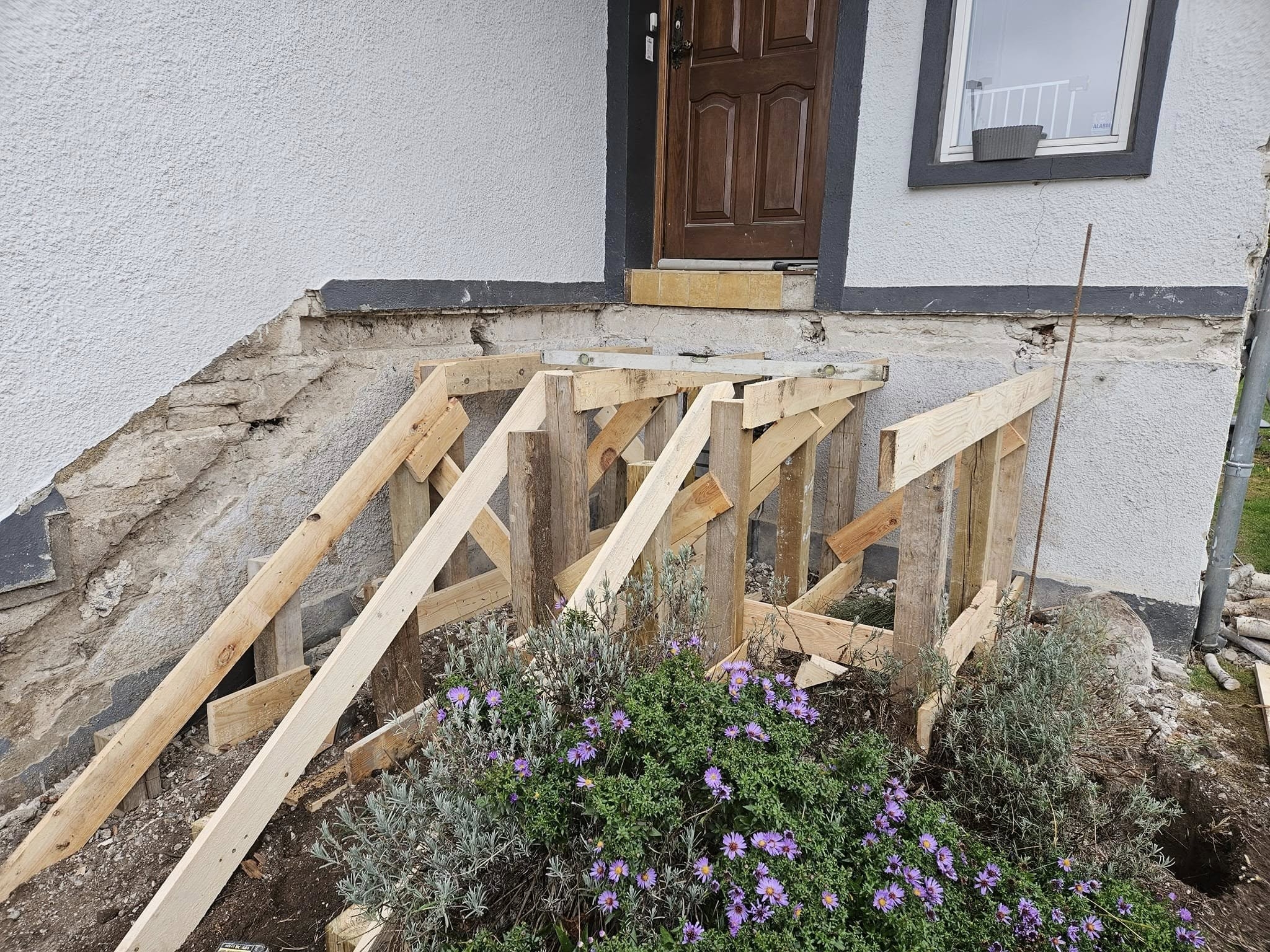 Beton trappe før