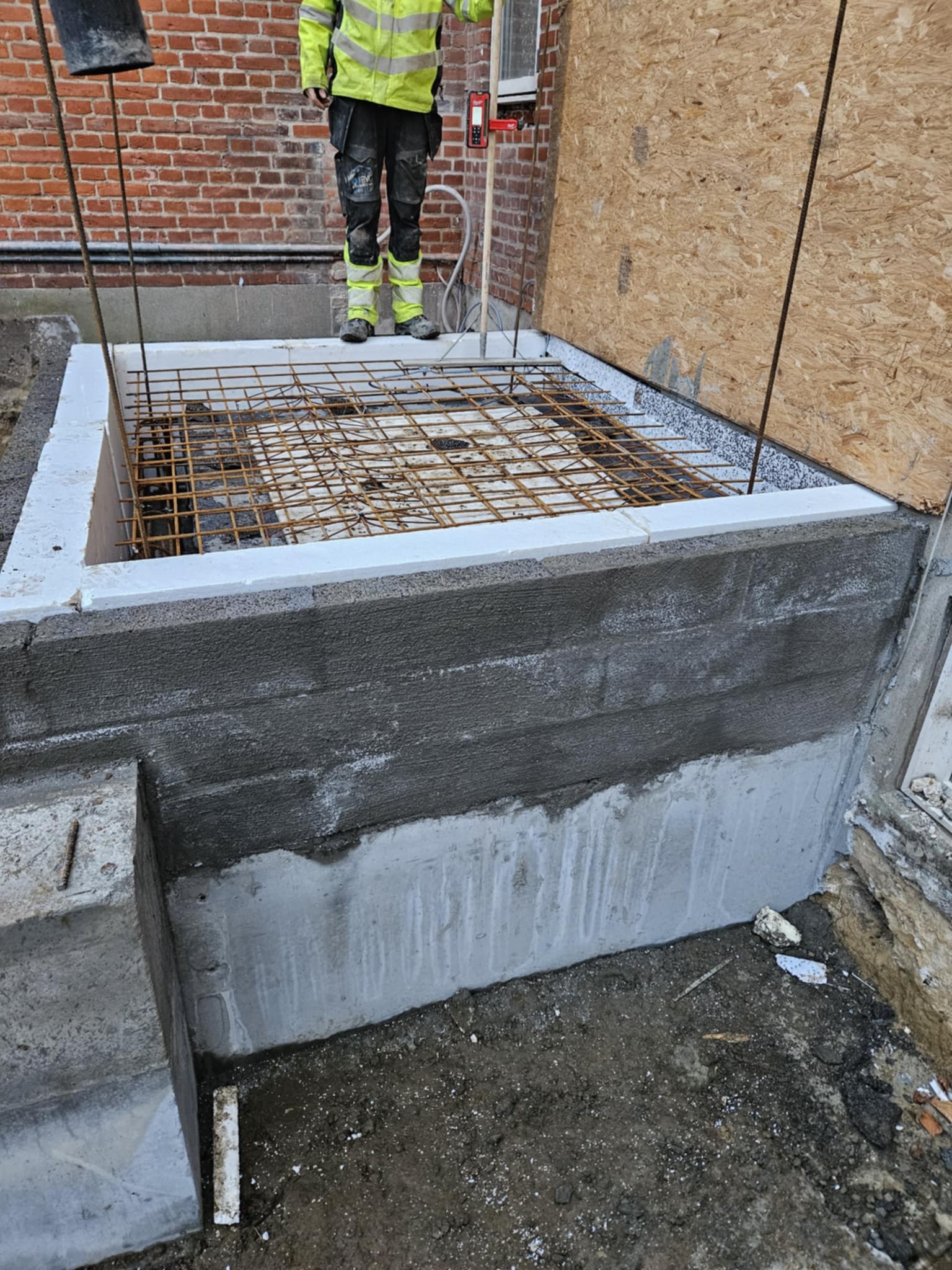 Støbning af fundament
