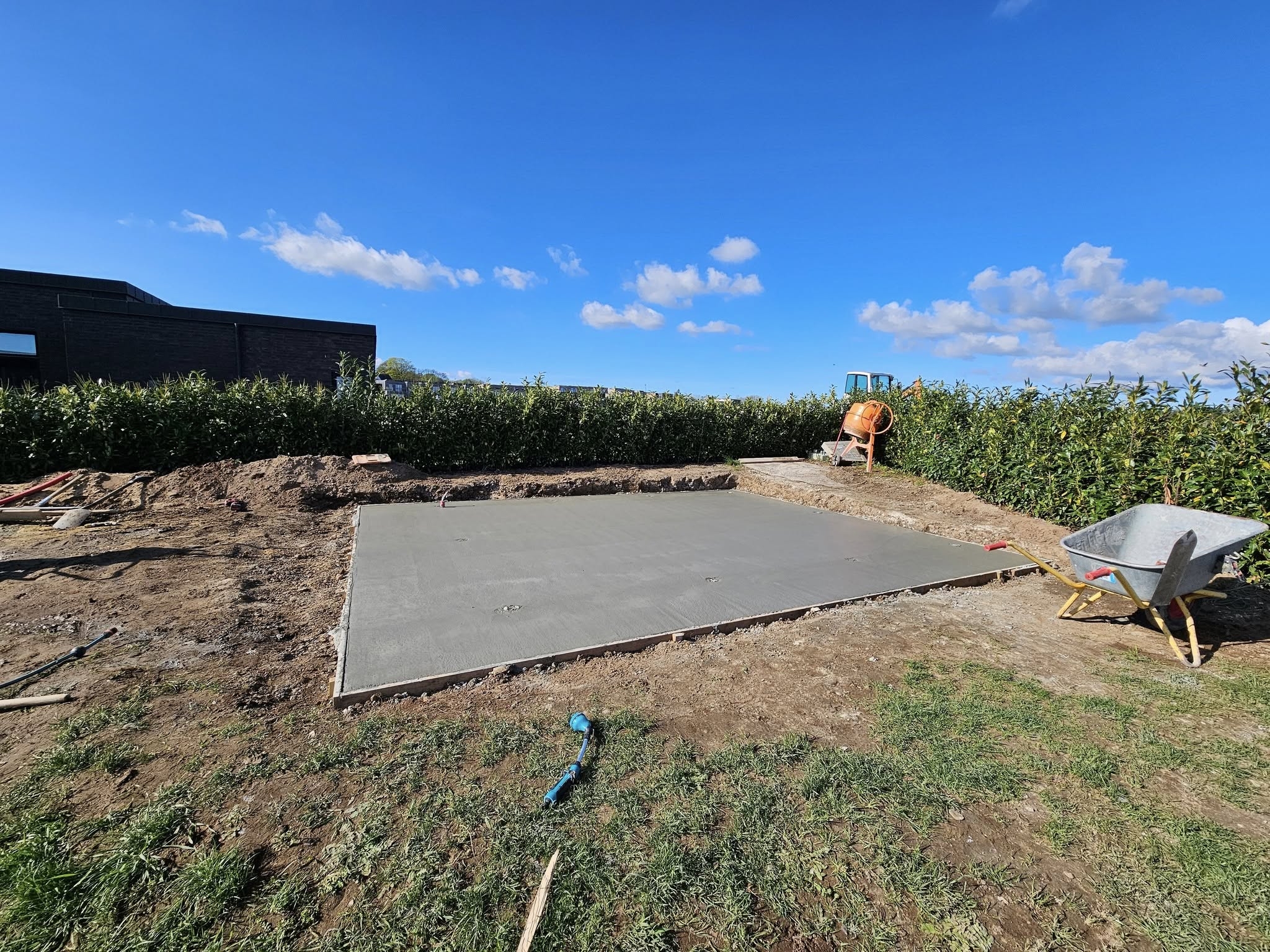 Støbning af fundament
